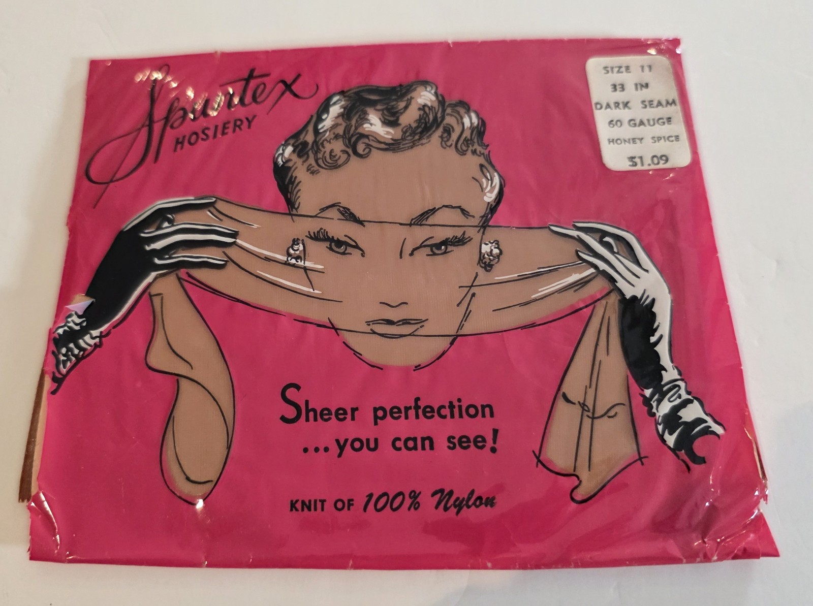 ✨Size 11×33 *DARK SEAM* NEW 60 Gauge 15 Denier Vintage Full Fashion Stockings
