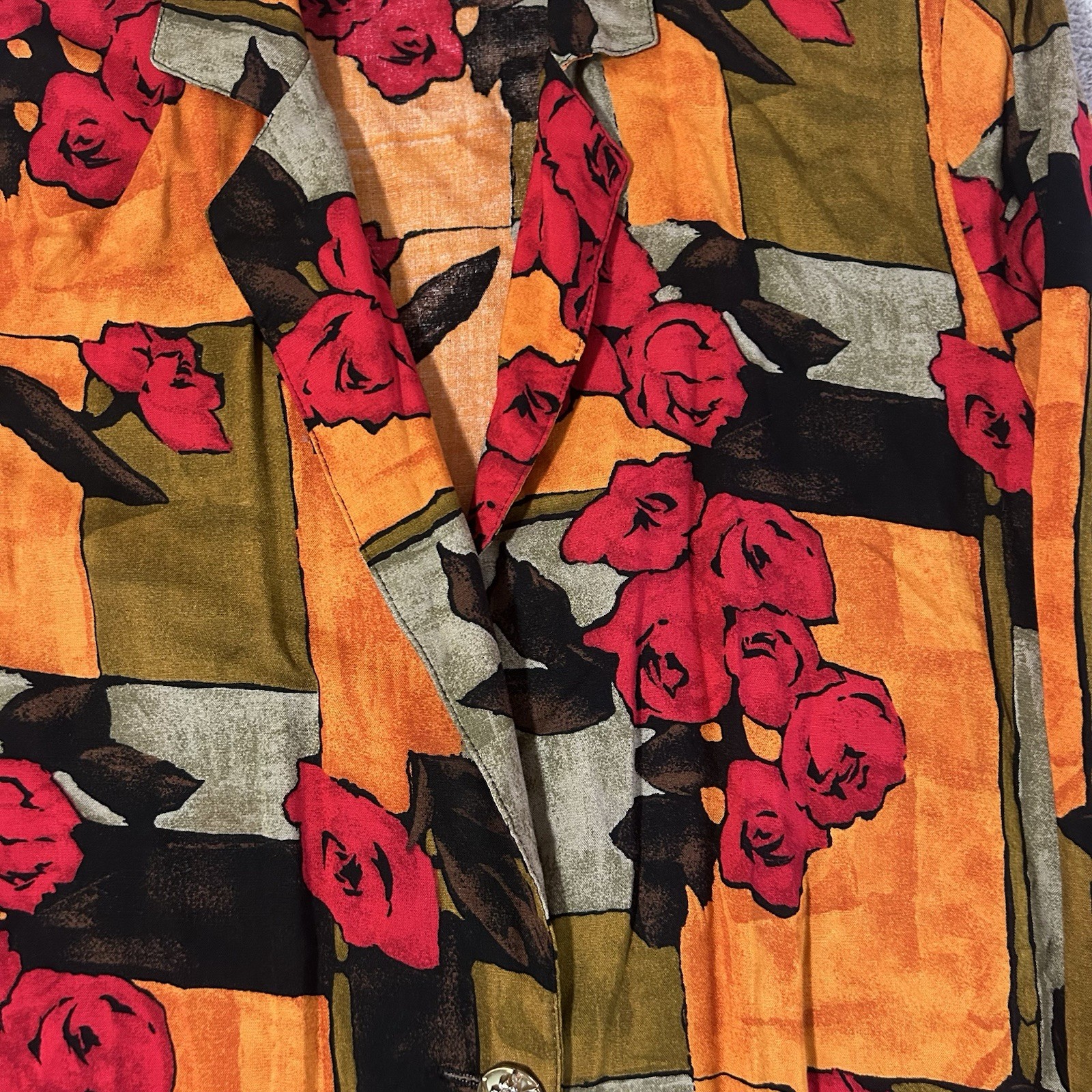 Vintage Connections Related Separates Blazer Women’s Medium 12/14 Floral Print