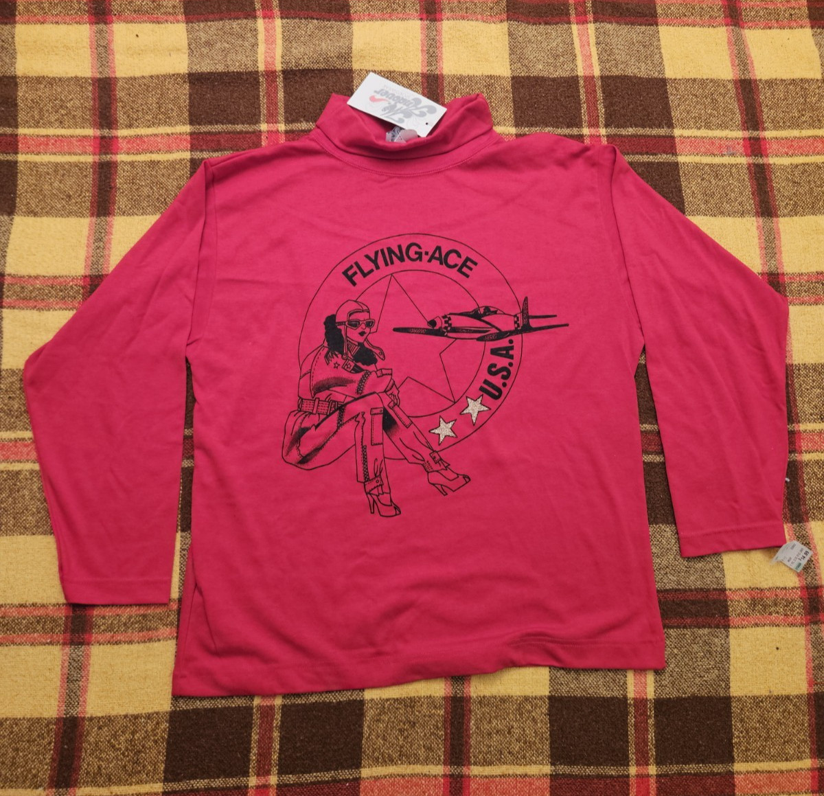 Mrs Andover Sportswear Flying Ace Vintage Turtleneck Shirt