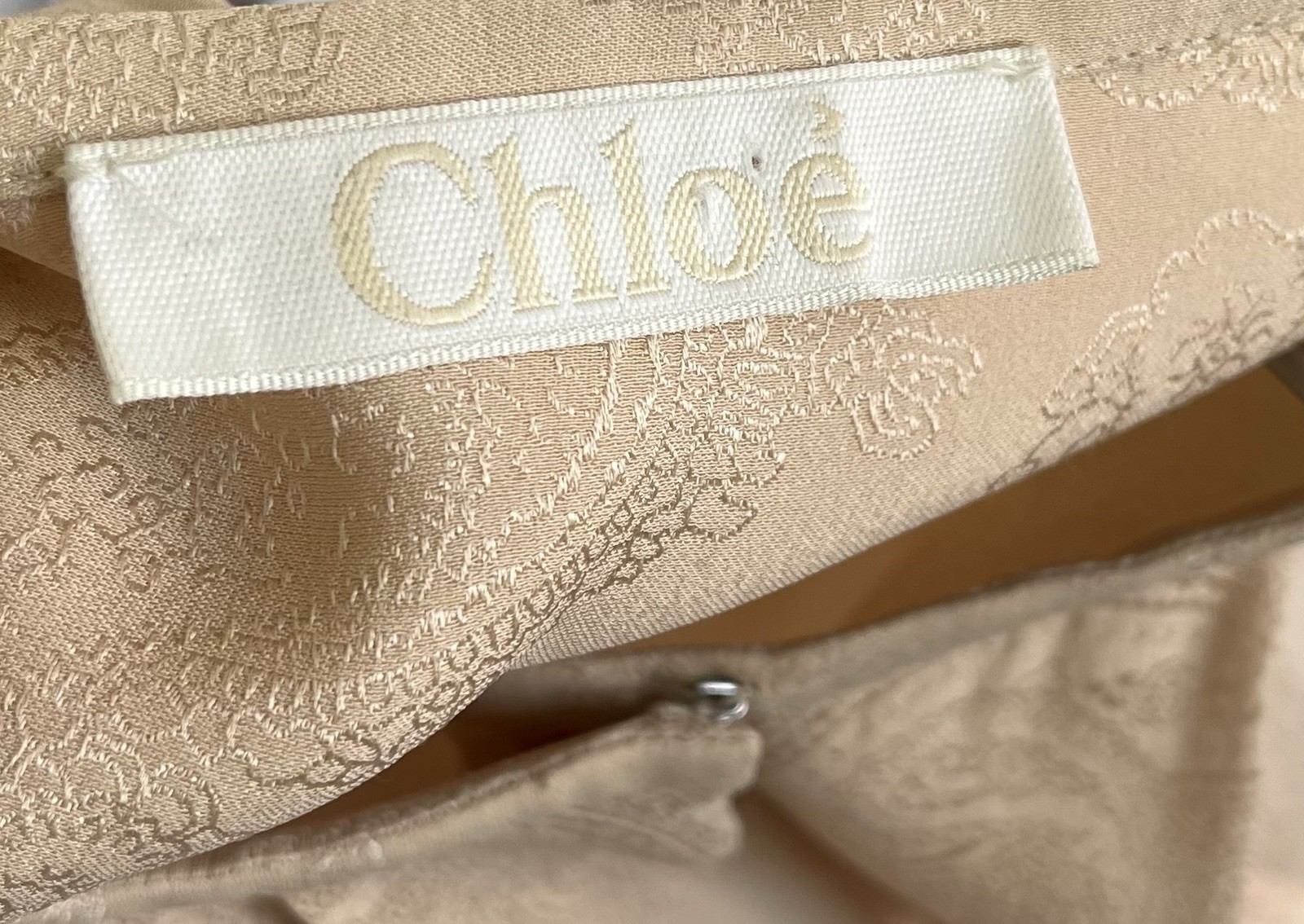 Chloe 2011 Hannah MacGibbon Silk Vintage Blouse Size 38
