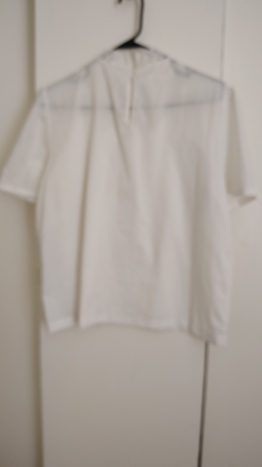 Vintage Elaine Blouse Lace And Cotton 70&rsquo;s Cottagecore Prairie Short Sleeve