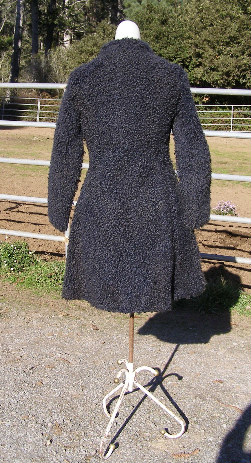 Vintage Mongolian Curley Lamb Sheep/Wool Maxie Coat 1960&rsquo;s