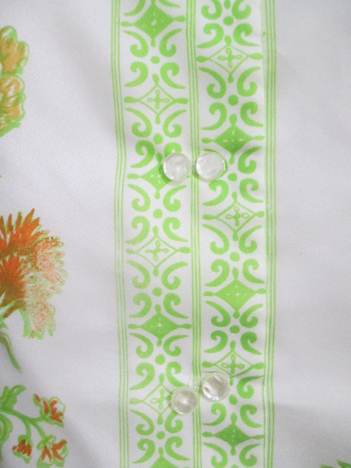 VINTAGE BERNARDO 🌸 MEDIUM / 38&Prime; BUST MAX==POLYESTER / ORIENTAL / DAY DRESS