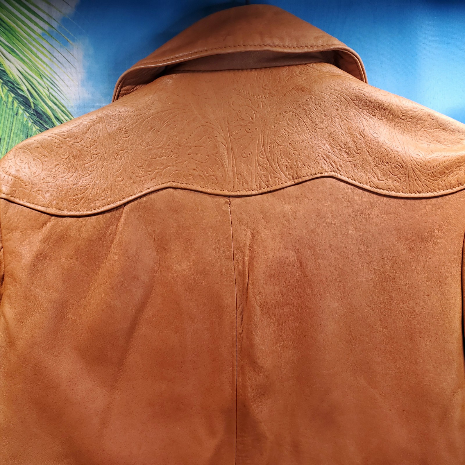 VTG Kenny Rogers Leather Jacket Western Lambskin Women Size 12 USA made Schott