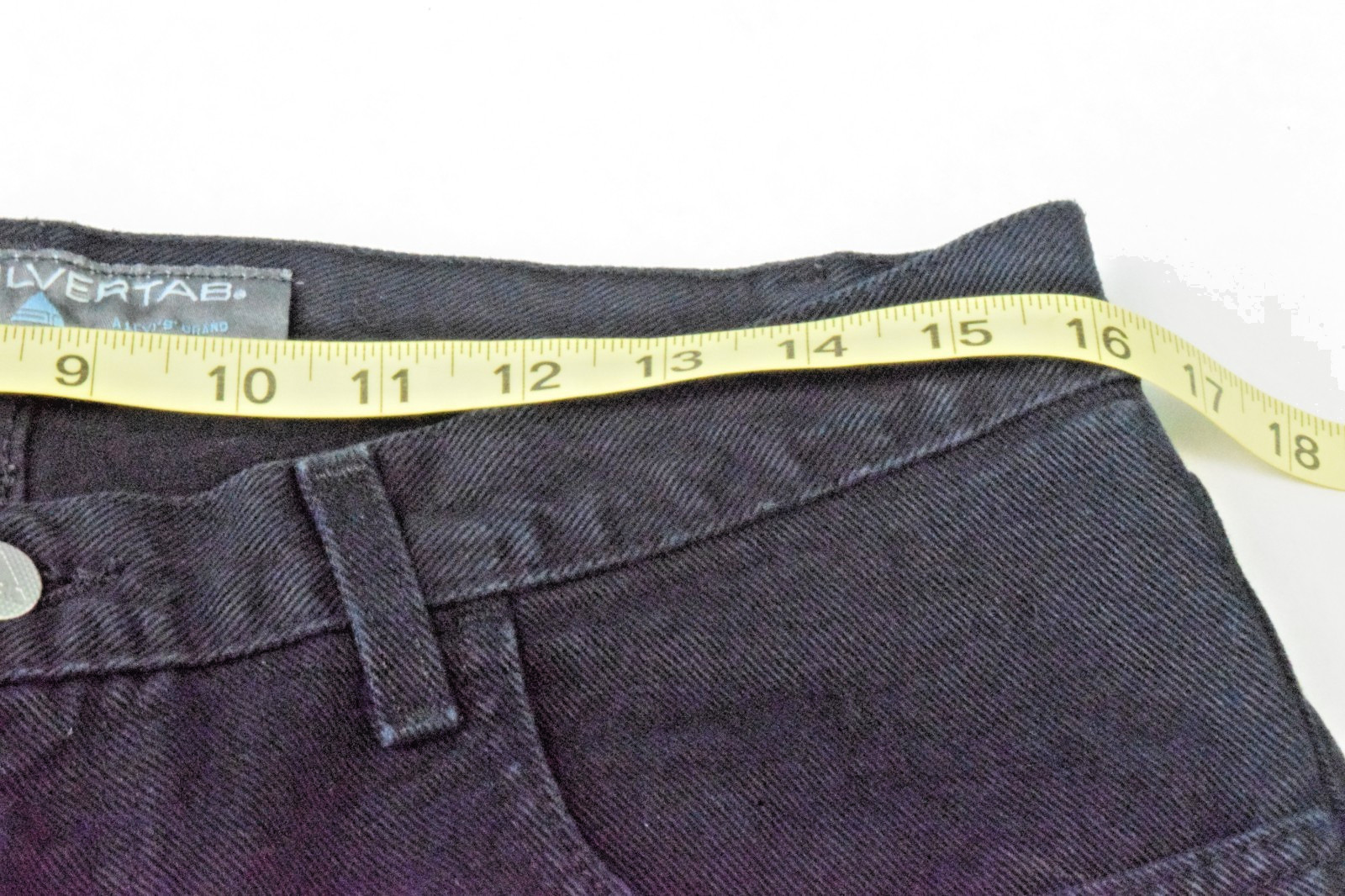 Vintage Levis Silver Tab Jeans Size W32 L34 2001 Black Loose Fit Made USA