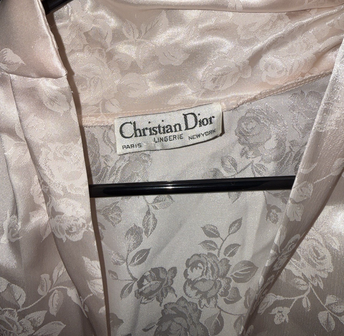 Vintage Christian Dior Pink Satin Sleepwear/Lingerie