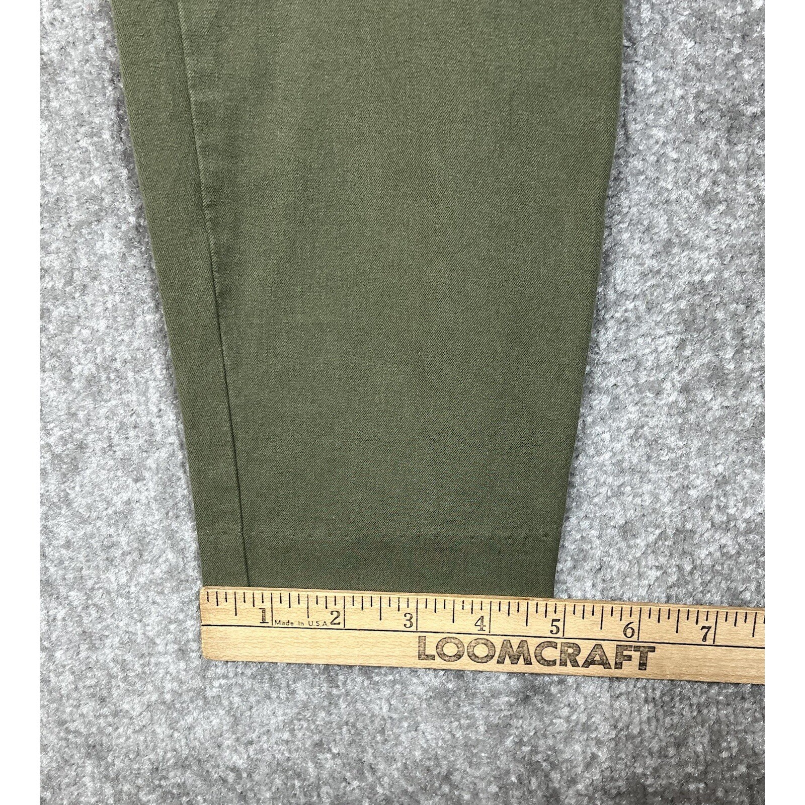 Old Navy High Rise Pixie Ankle Pants Womens Size 2 Green Stretch Pockets
