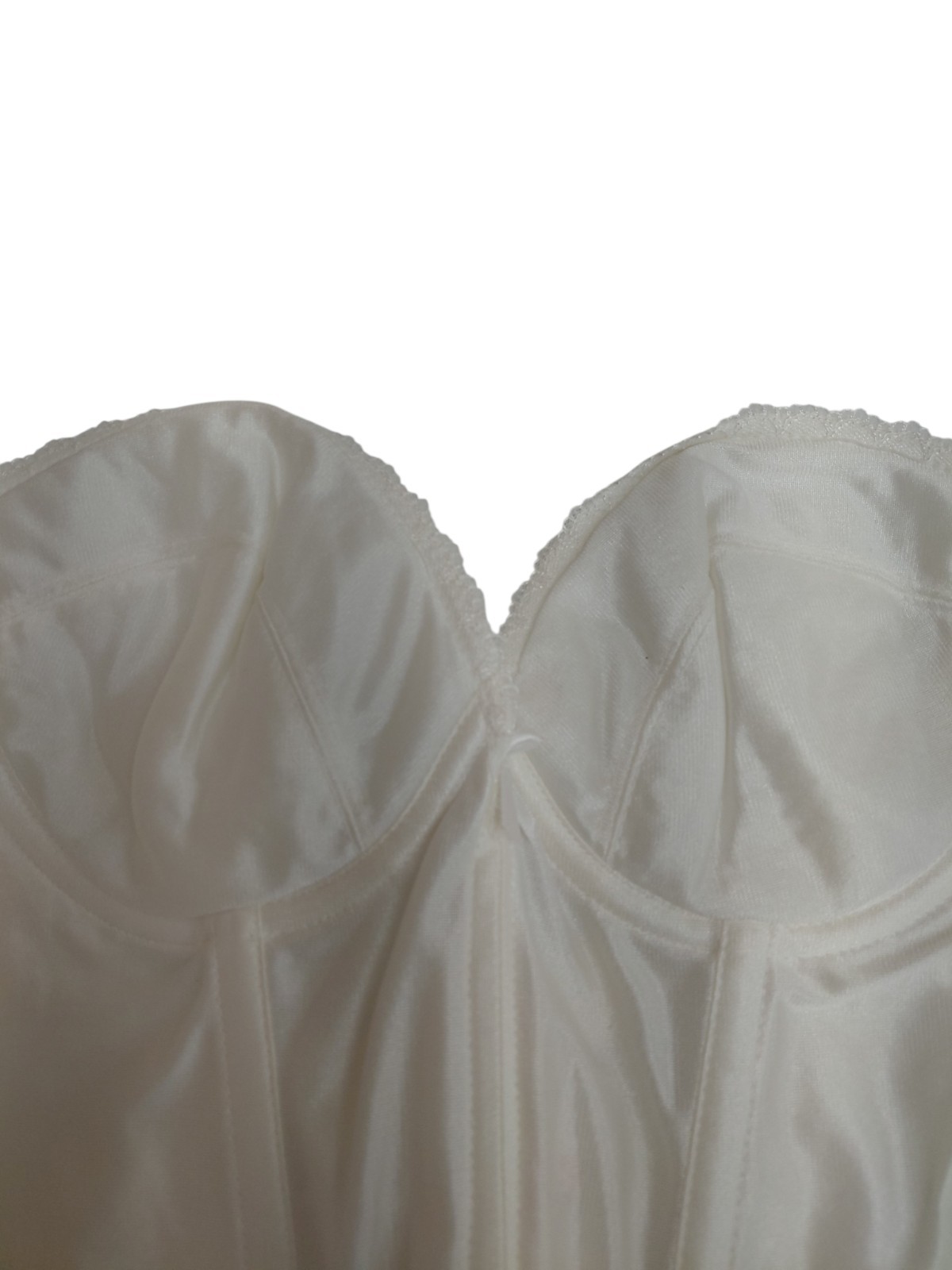 Vintage Backless By Smoothie White Corset Size 34C