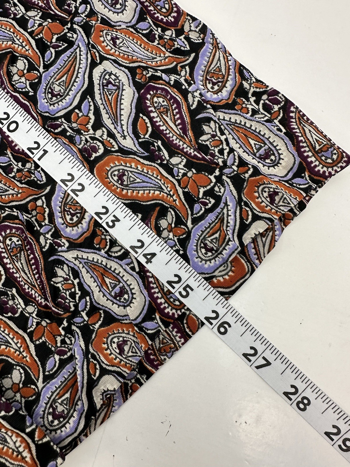 Fire Islander Womans 70s Paisley Blouse Mod Psychedelic USA Purple 17/18 READ