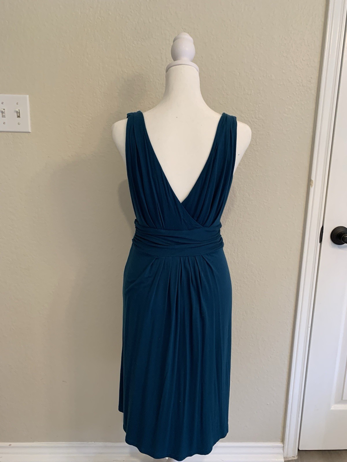 Loft Dress Teal Green Solid Small Dress