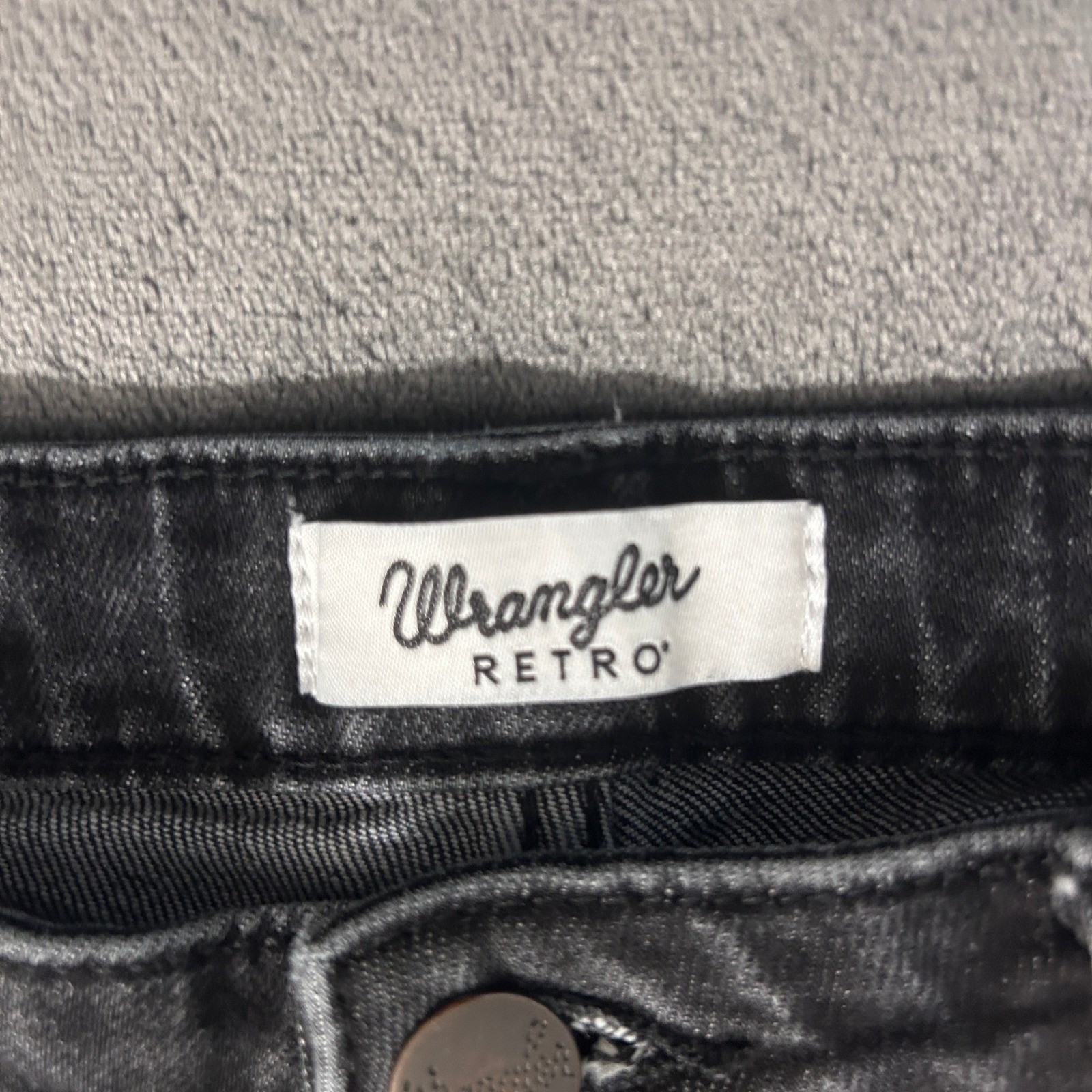 Wrangler Retro Bailey Bootcut Jeans Womens 33×32 Black High Rise Western Cowgirl