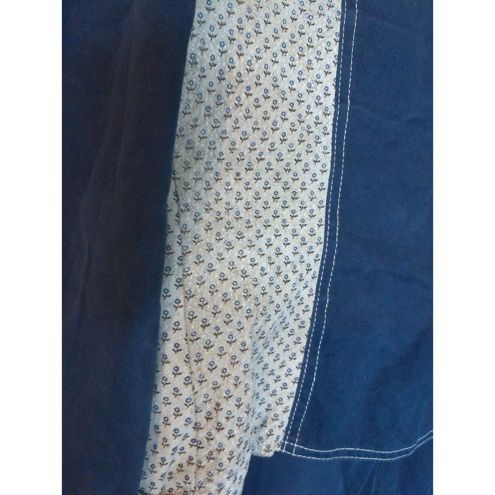Vintage 70s Roncelli Blue Embossed Bell Bottom Set 13/14 Western Festival 1970s