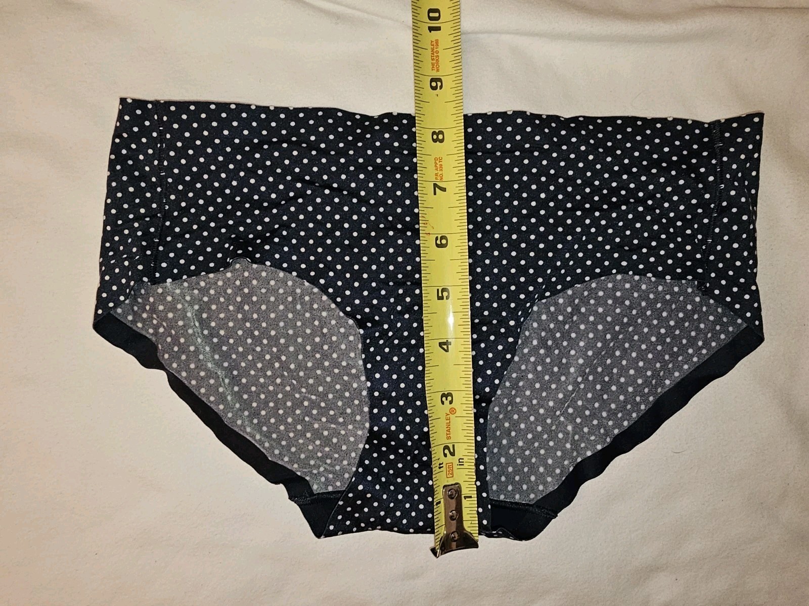 Vintage Blue Polka Dot Hipster Panties. Size Med