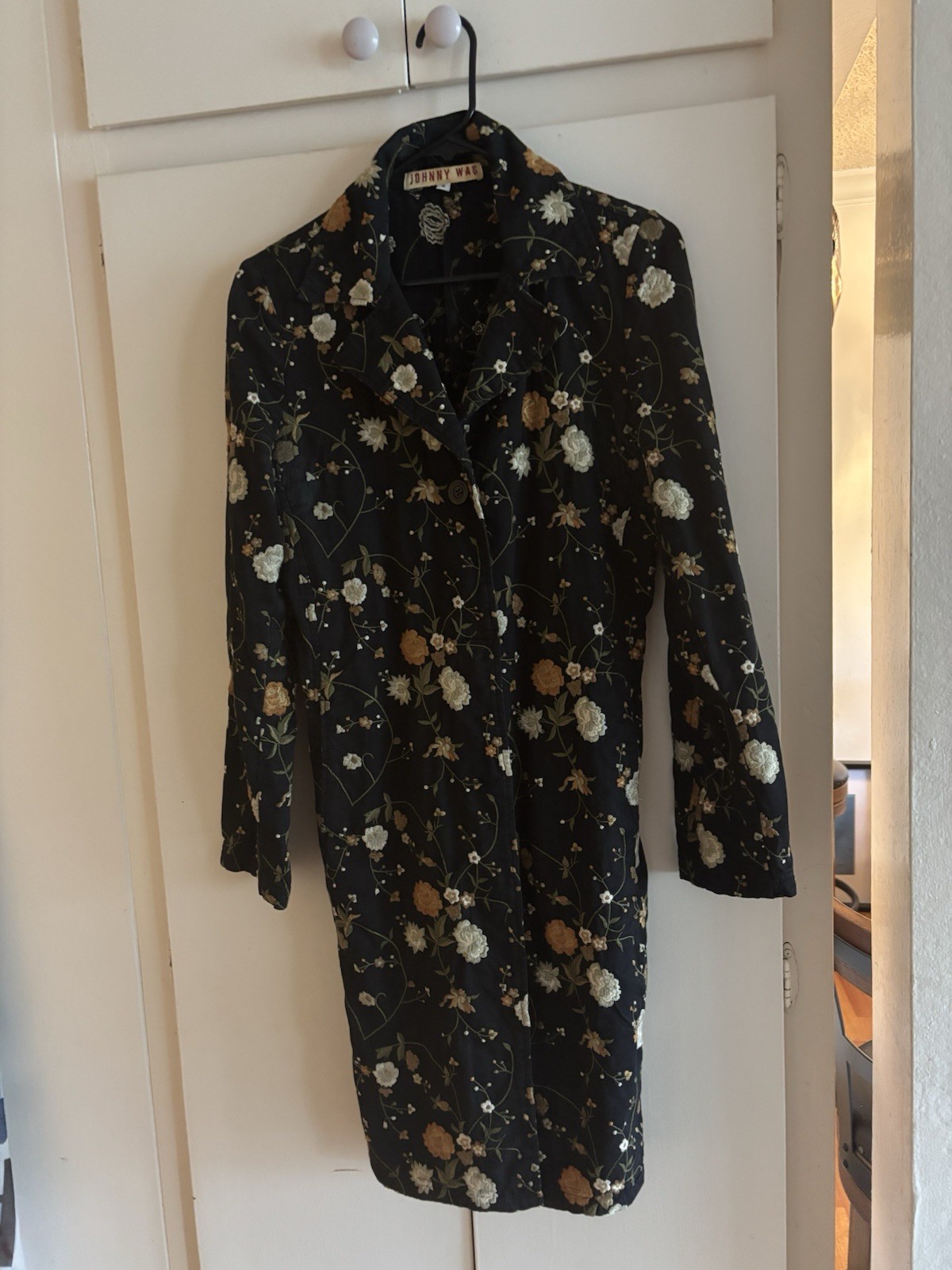 vintage Johnny Was embroidered Coat