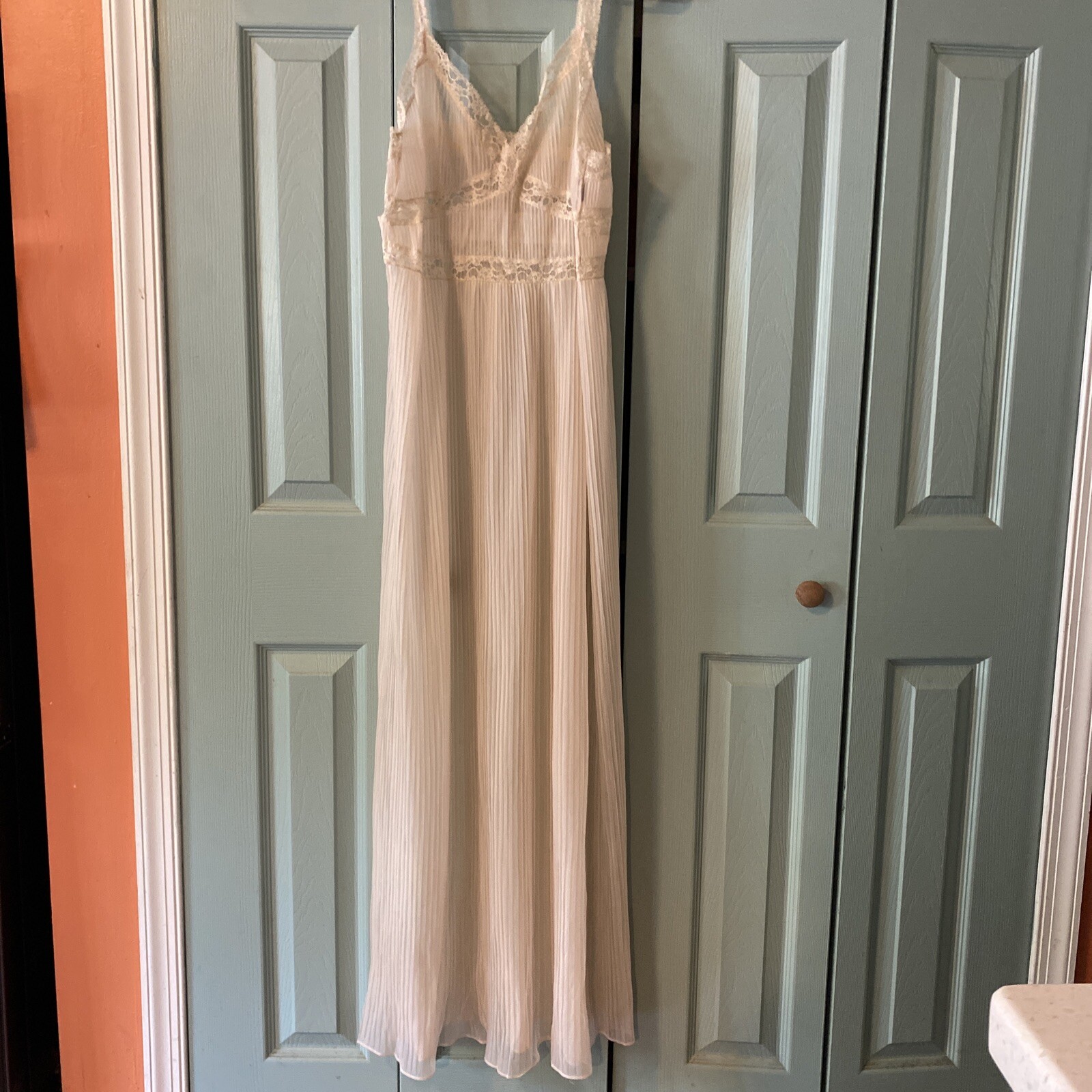 Vintage Long Night Gown Slip Pink Aristocraft 35