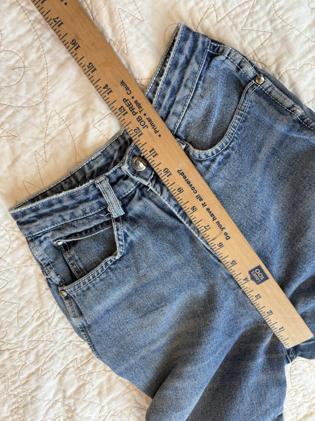 Unionbay True Vintage High-Waist Buttonfly Indigo Denim Jeans 1970&rsquo;s Size 5