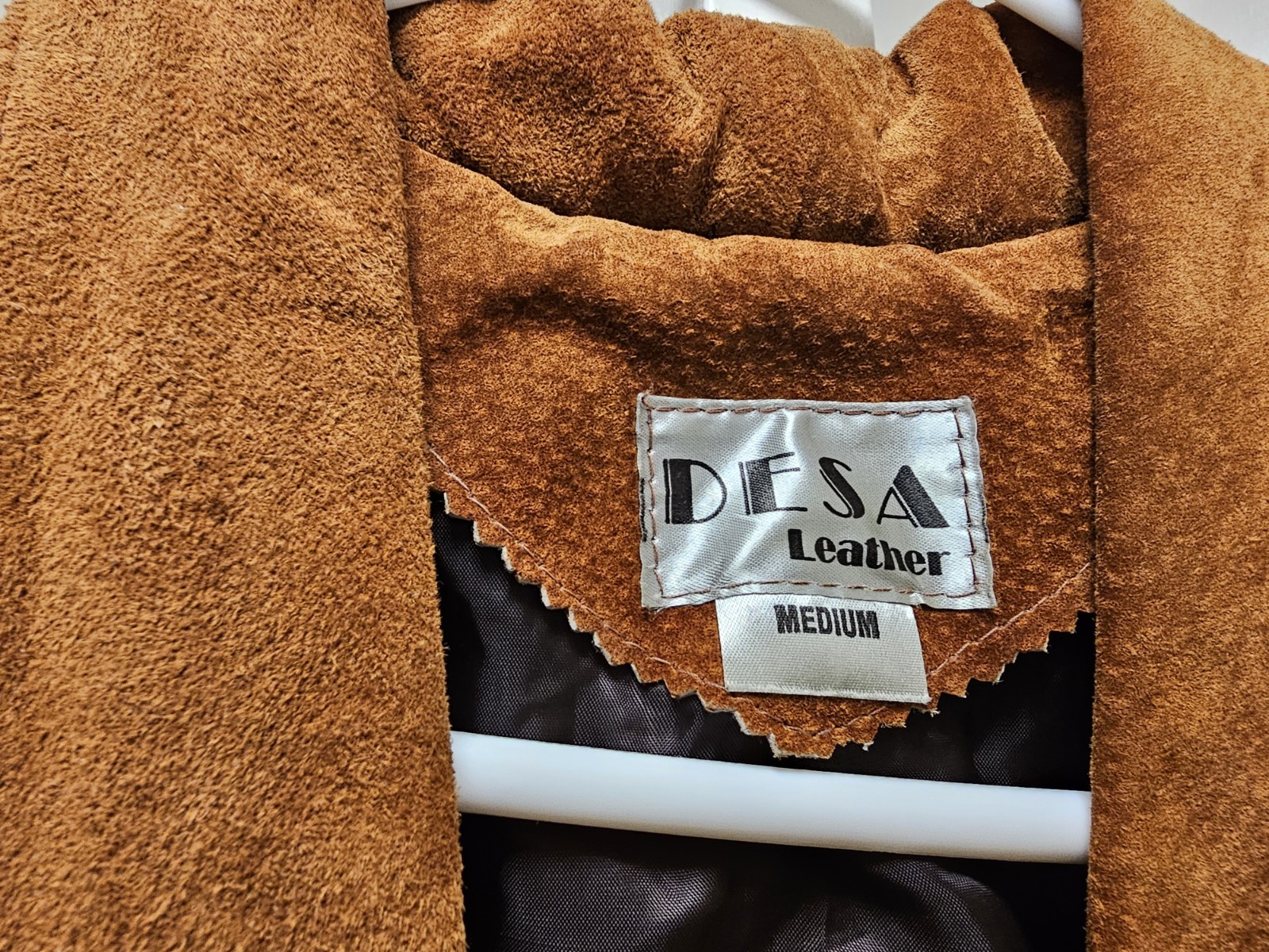 Vintage 1980s DESA Suede leather Jacket & Skirt Set