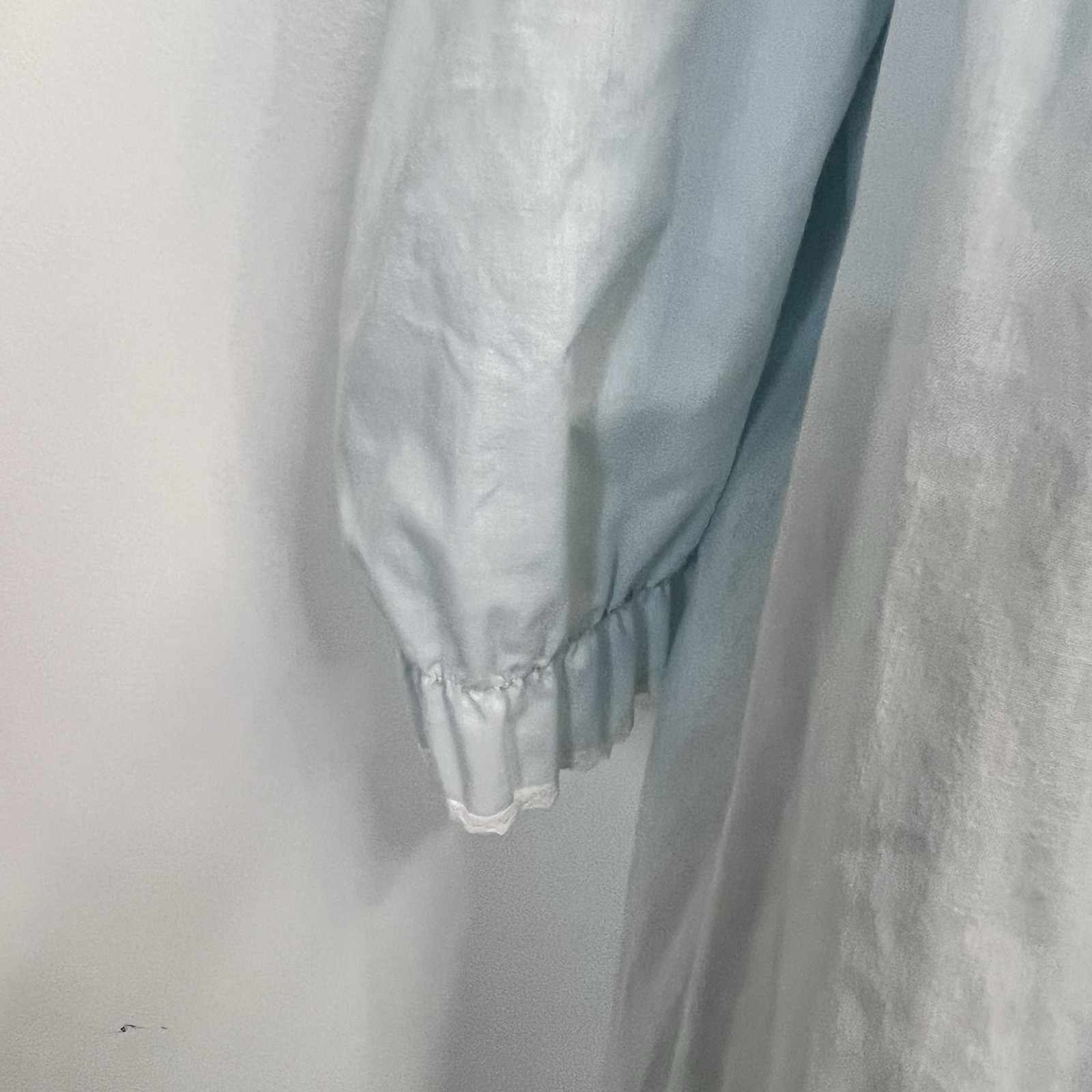 Vintage Take Nine Maternity Blue 2pc Nightgown Robe Peignoir Set sz Medium 12 14