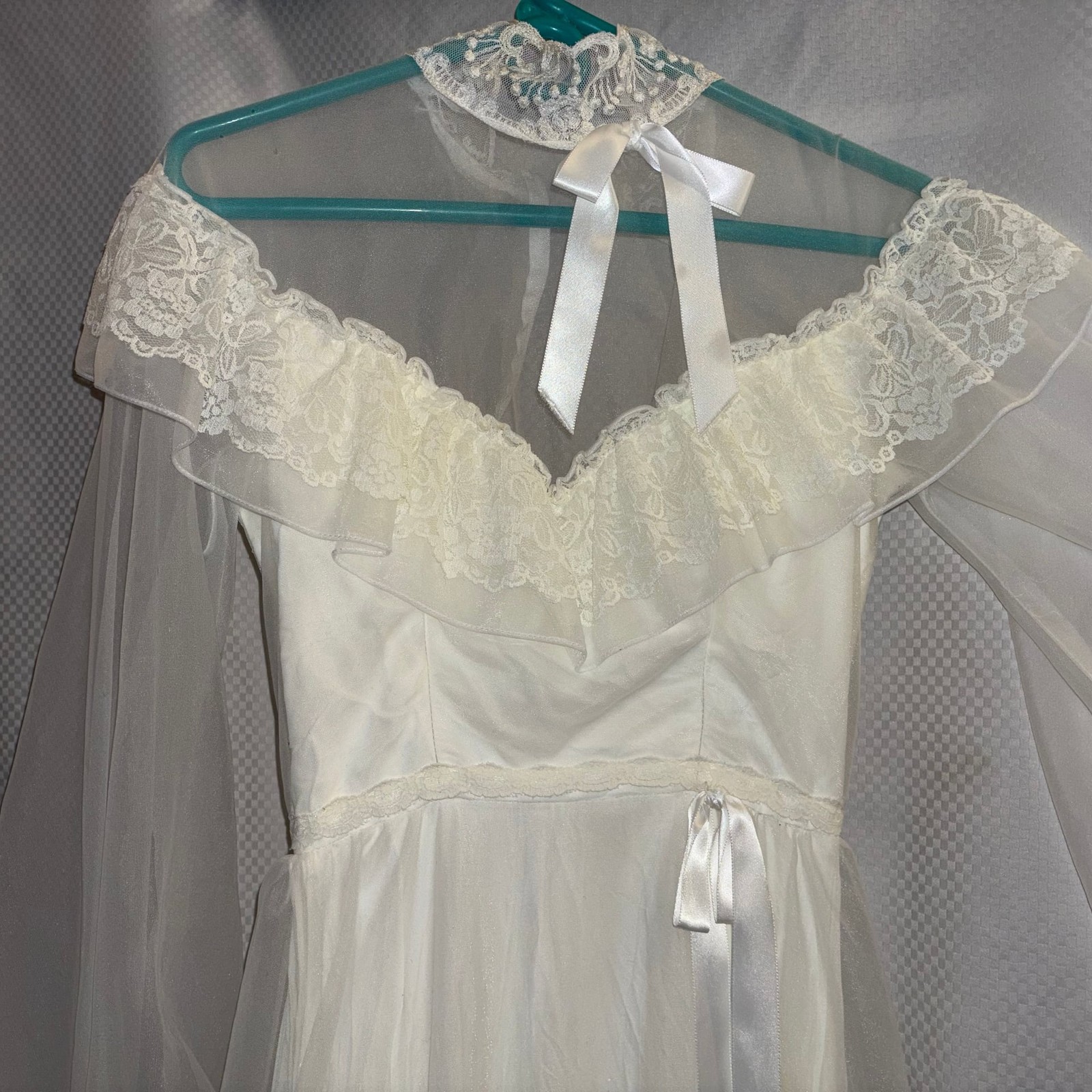 Vintage Romantic Cottagecore Wedding Dress Lace ILGWU