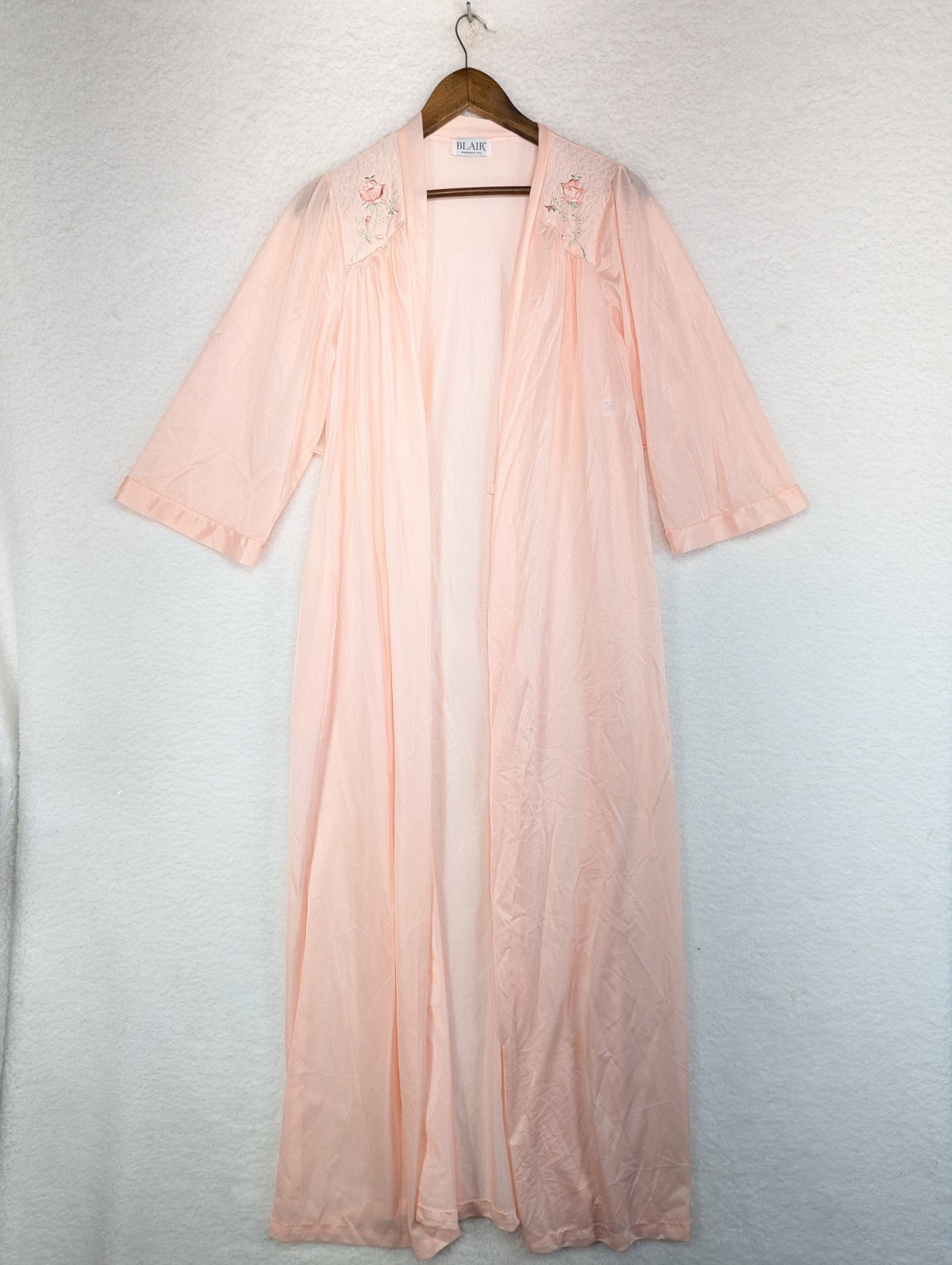 Vintage Blair Light Pink Embroidered Nightgown USA