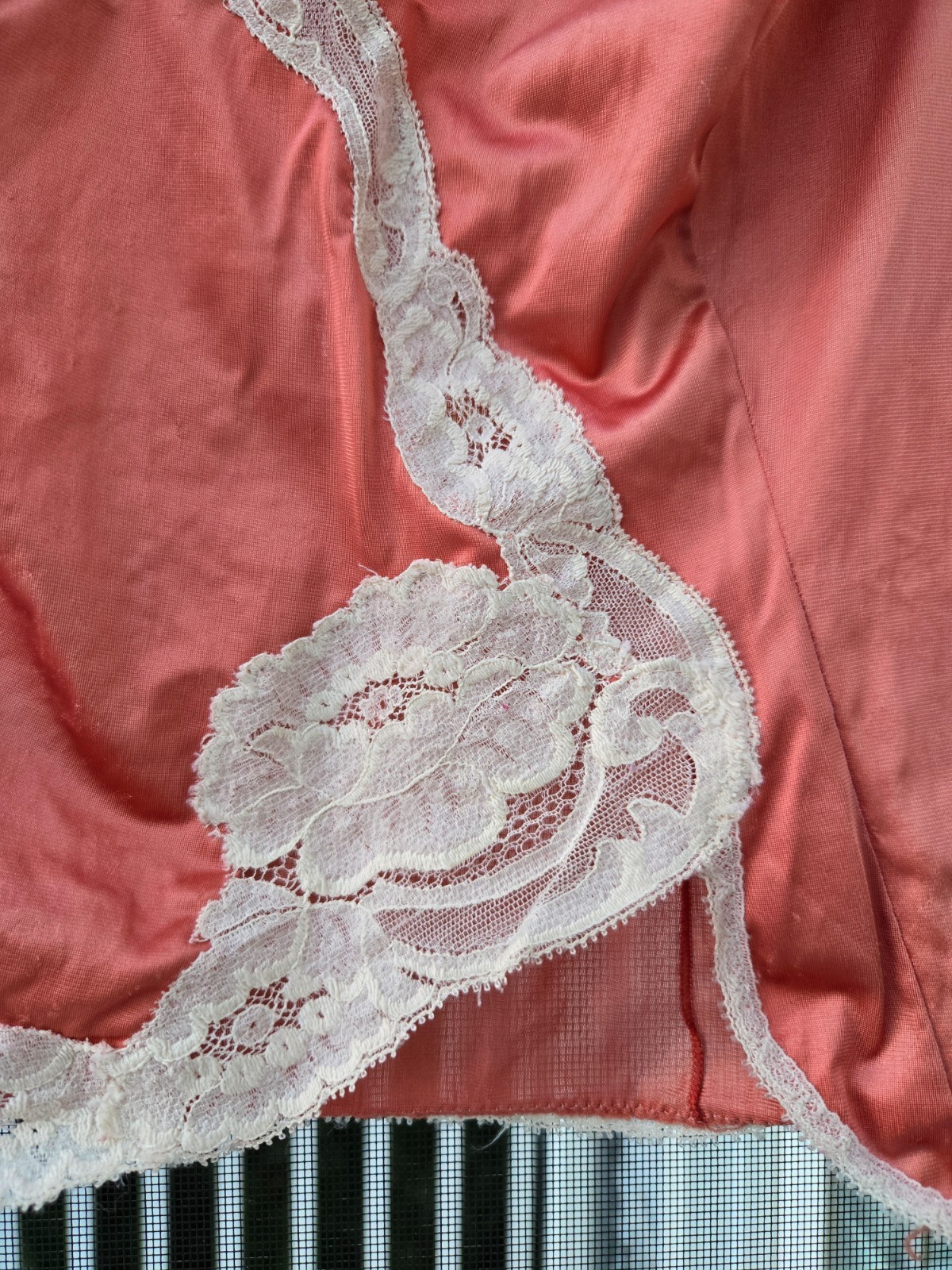 VTG Vassarette Camisole Size 34 Antron Nylon Lace Trim Copper Coquette Fairy