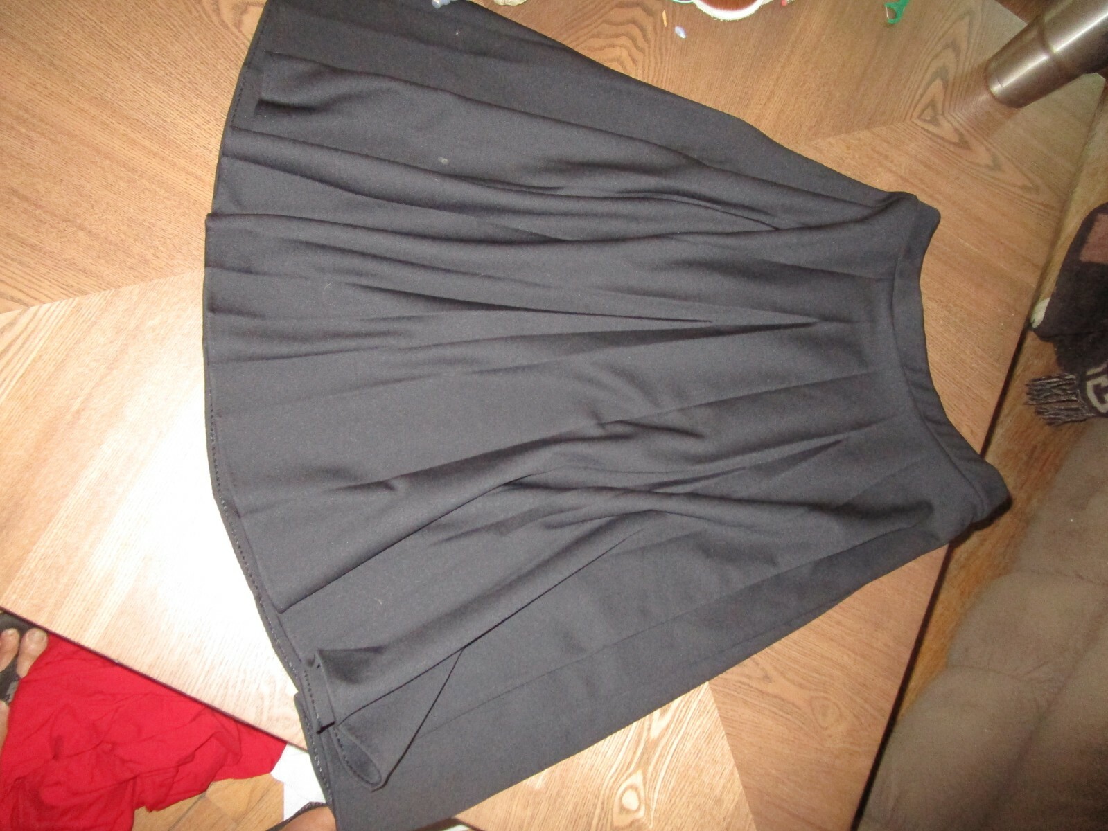 Vintage KoKo Knits of California Black Pleated Skirt Size 12 in GREAT Shape