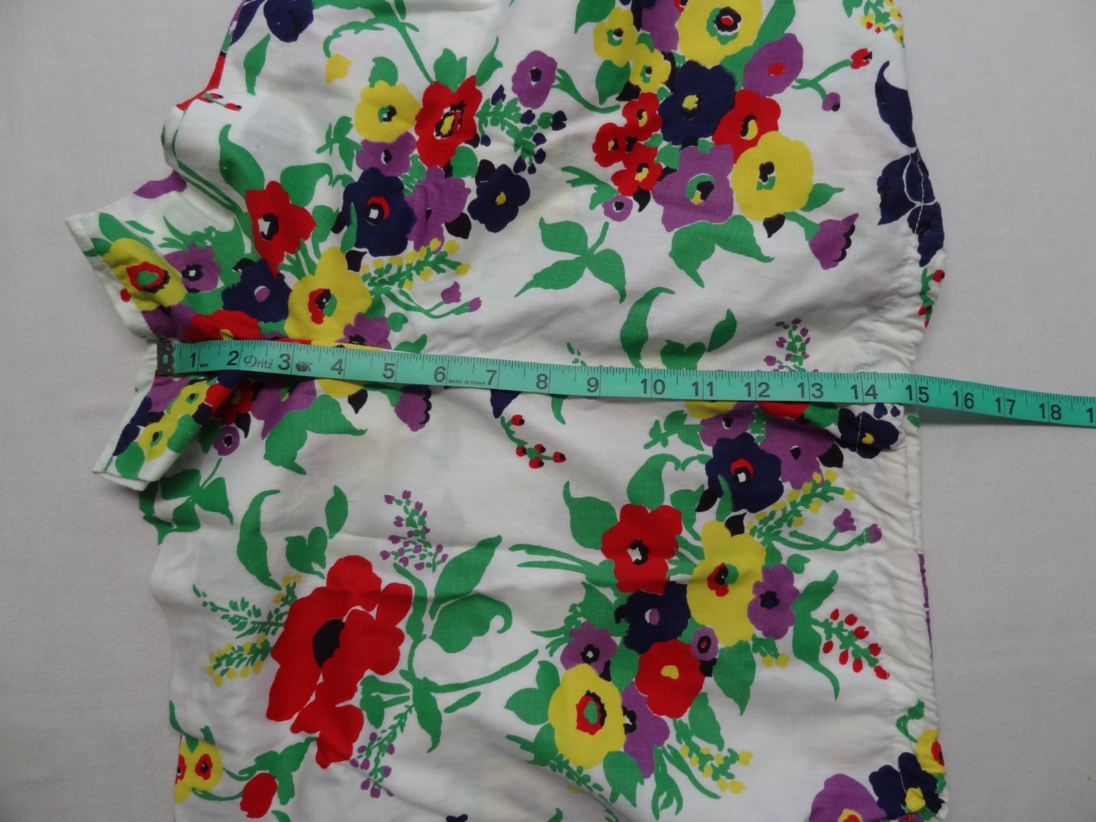 Mini Dress Shorts SET 18 1/2 Floral 60s 70s Hippie VTG ILGWU Union Made in USA