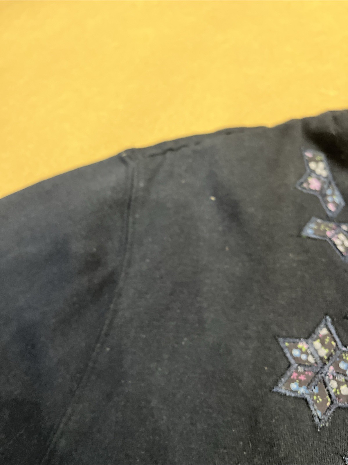 Vintage BonWorth Snowflake Embroidered Cardigan Women Navy Grandma Size Large