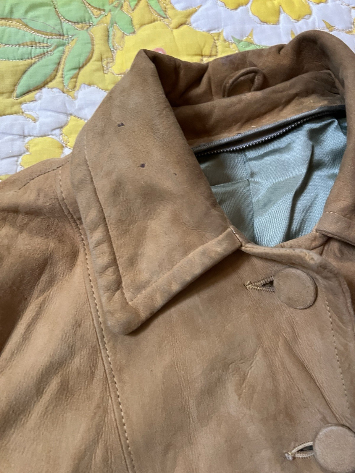 Vintage 60s Buckskin Suede Leather Jacket