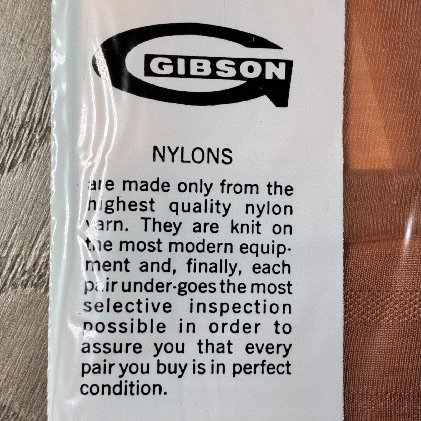 Gibson Seamless Run-Guard Nylon Stockings Size 9 Tropicana 1st Quality Lot Of 3