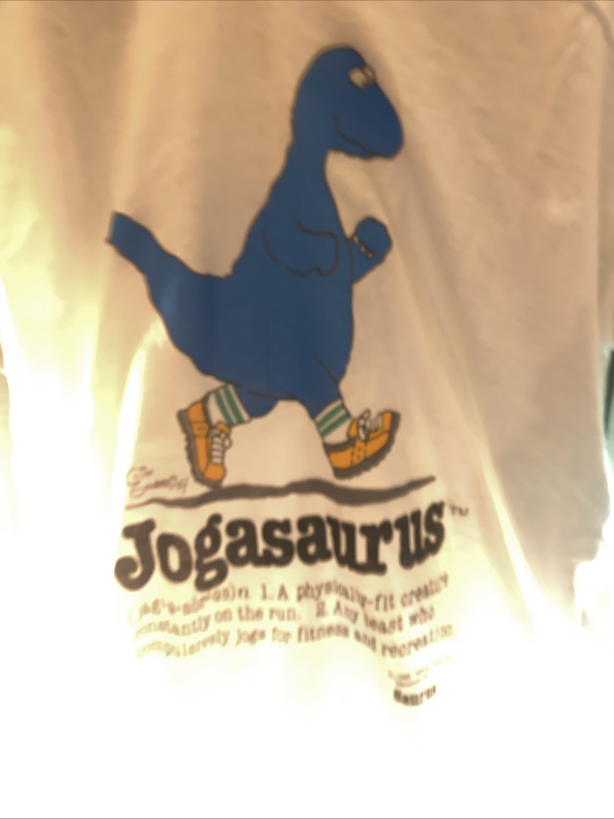 VTG Saurusly Speaking jogasurus 1986 t-shirt dress NOS/ Free Shipping