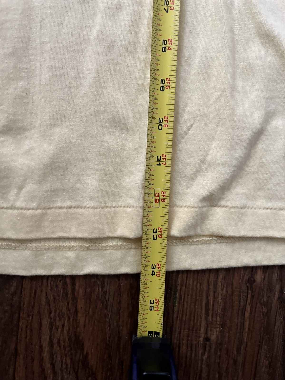 Vintage Cottagecore teacher Yellow Collared T-Shirt Embroidered Bees Made USA XL