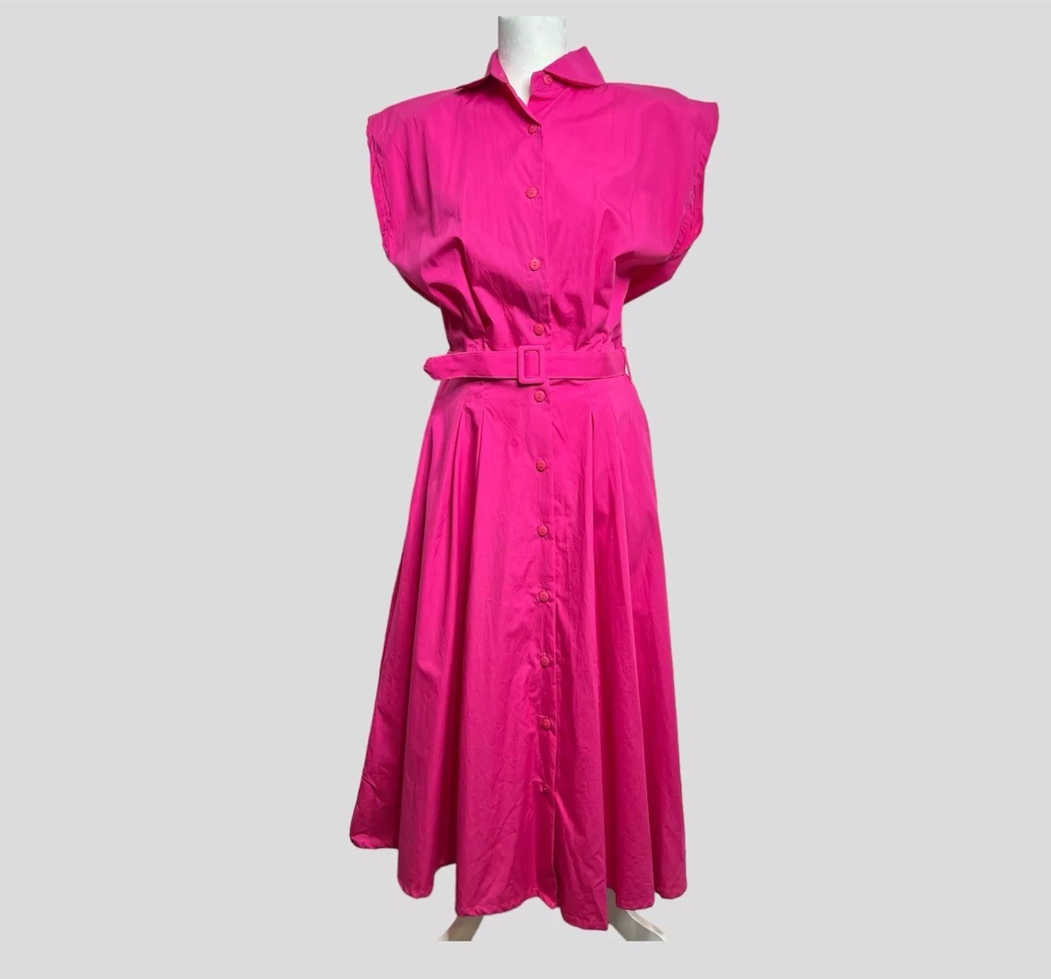 Vintage Deadstock Gloria Vanderbilt Activewear Pink Dress Woman’s size XL Cotton