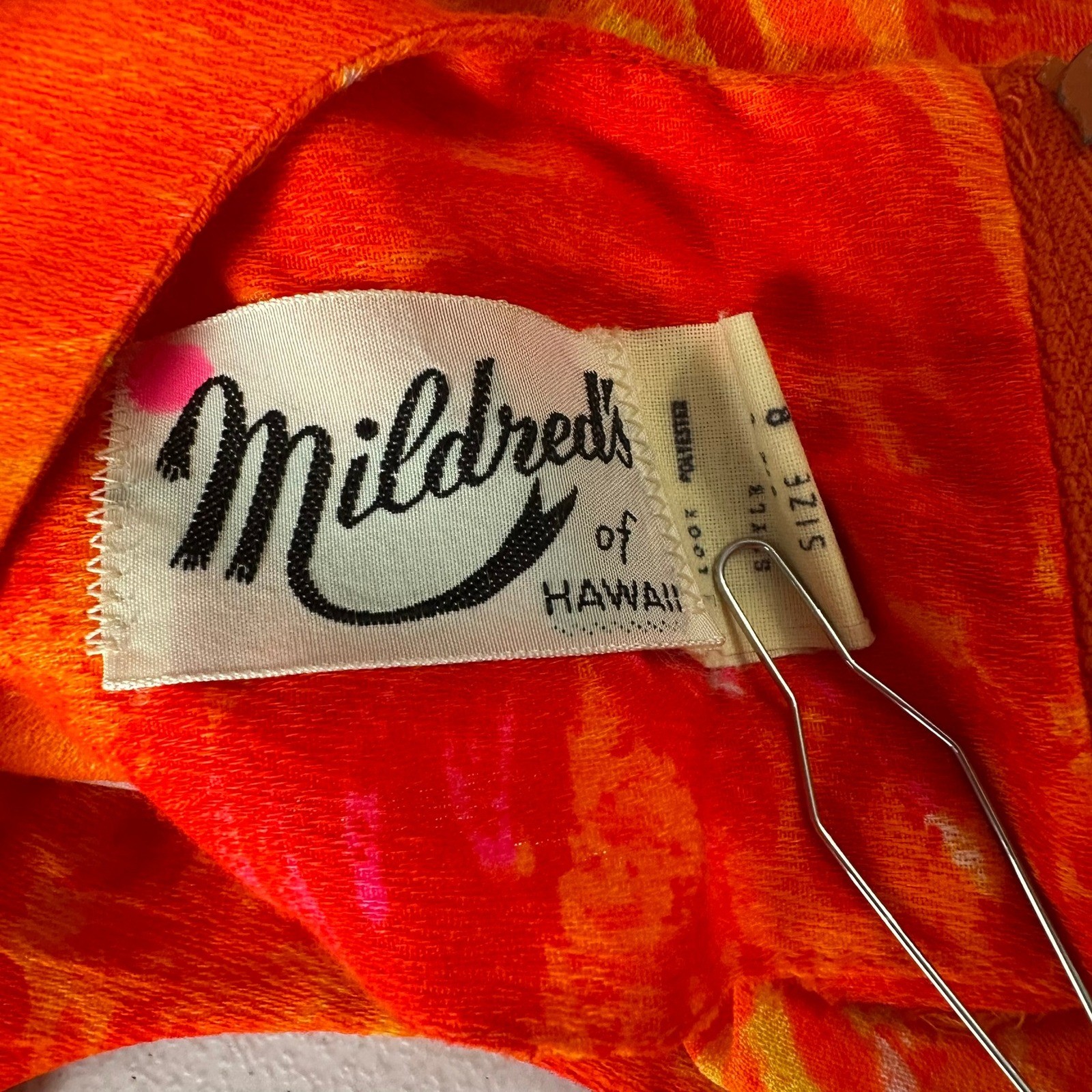 Mildreds of Hawaii Womens Vintage Maxi Dress Size 8 60s 70s Mid Century Tropical