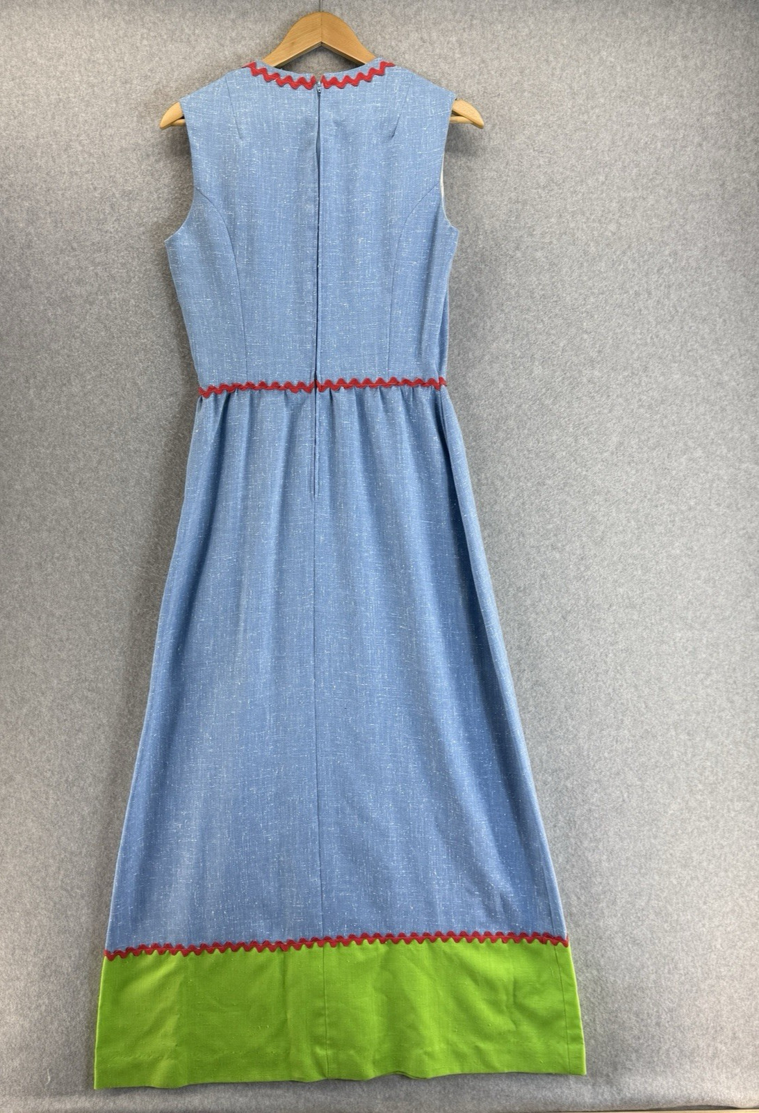 Elfriede Mitch Roberts Applique Maxi Tank Dress Vintage Cottagecore Teacher 16
