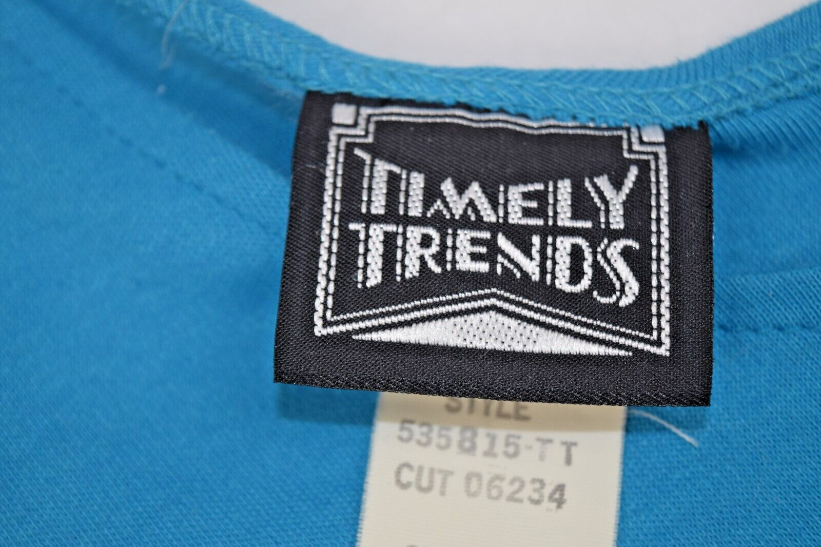 Vintage Dress Timely Trends Size 5/6 80s Blueberry Soft Stretchy Jersey Made USA