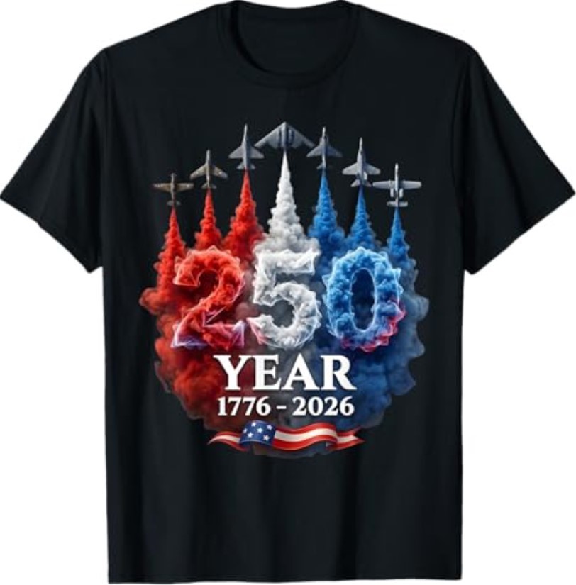 250 Years American 250th USA Patriotic 4th of July T-Shirt