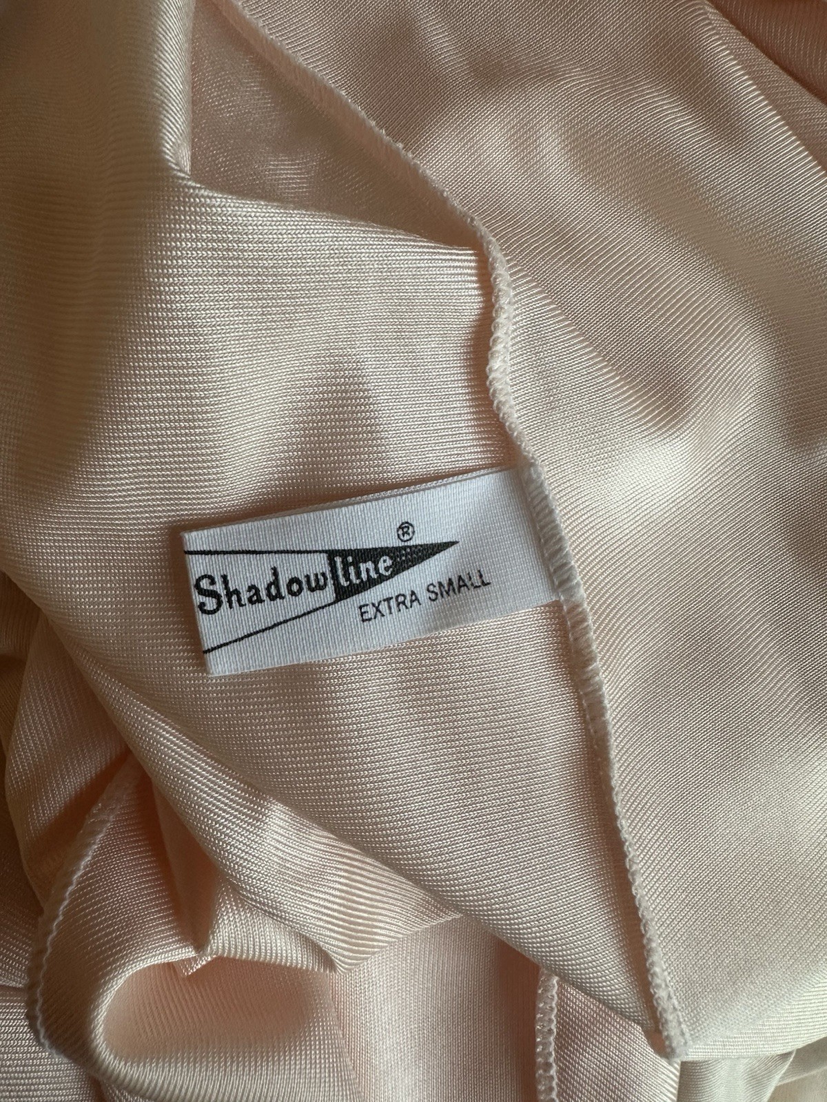 Shadowline Light Pink/Peach Vintage Nightgown & Robe Set Lace Trim Extra Small