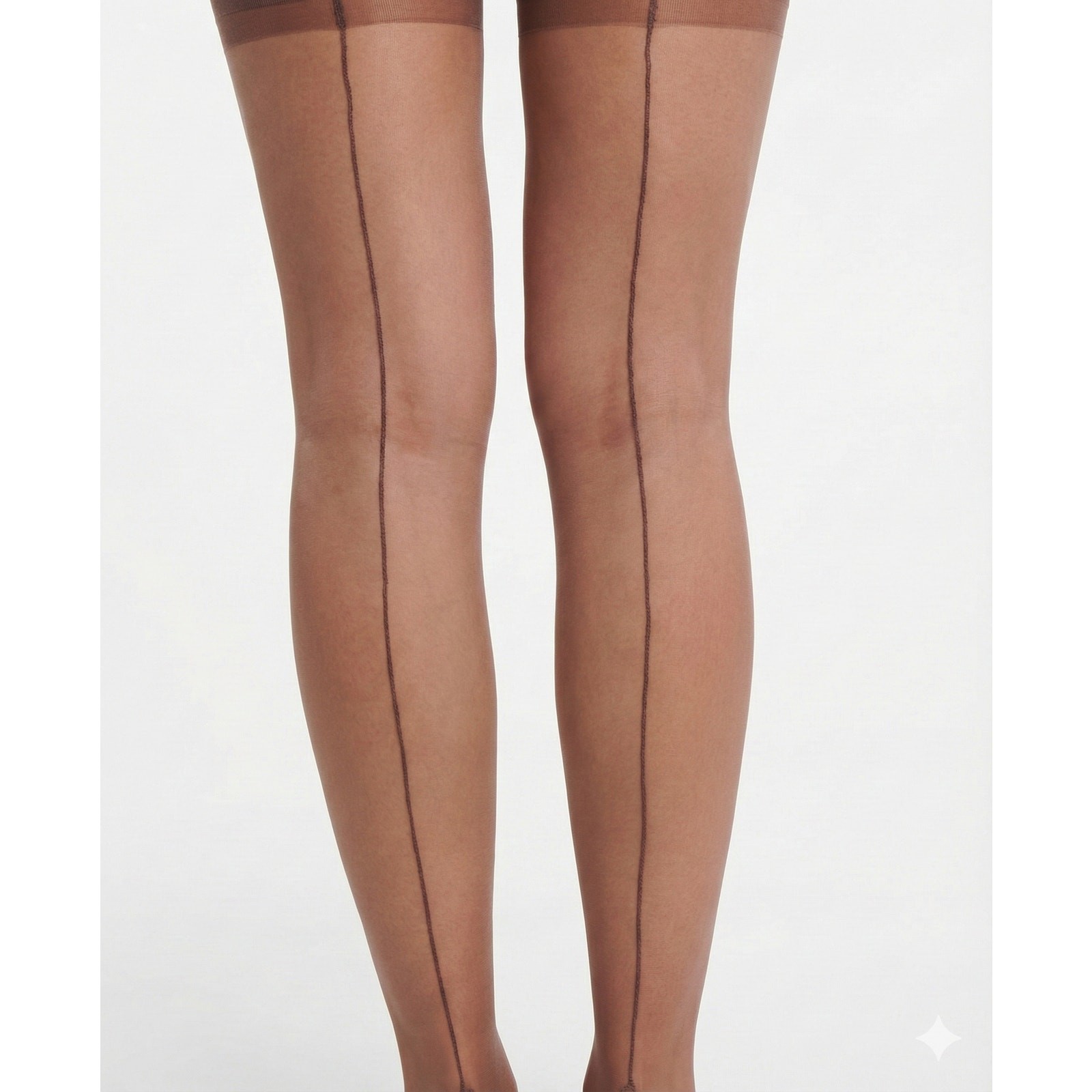 VTG Nylon Stockings La France Cuban #200 Seamed Hosiery Brown Toast Sz10 #2 NIB