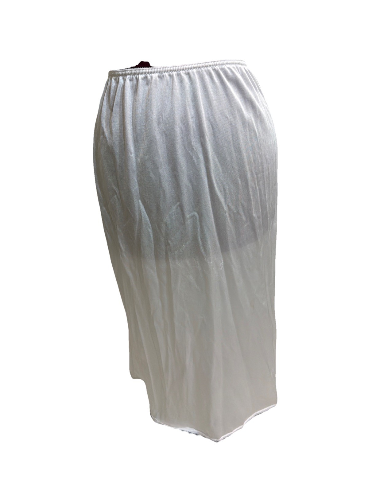 Warners Nylon Half Slip White Vtg Size Small 29.5&Prime; length silky