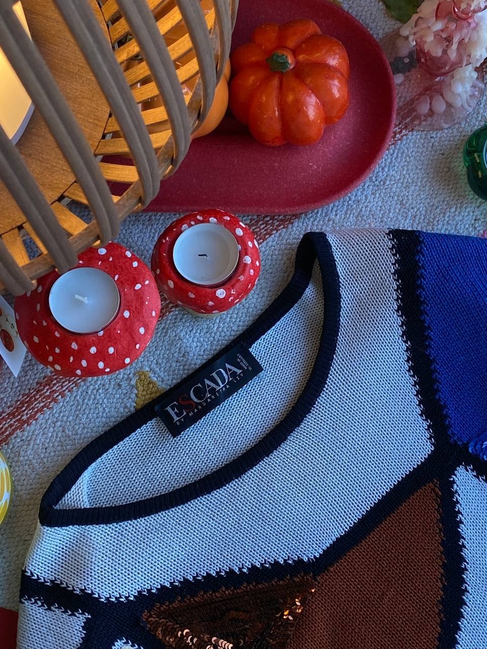 Escada by Margaretha Ley Archive Sweater, 1980s West Germany, Cotton, 36