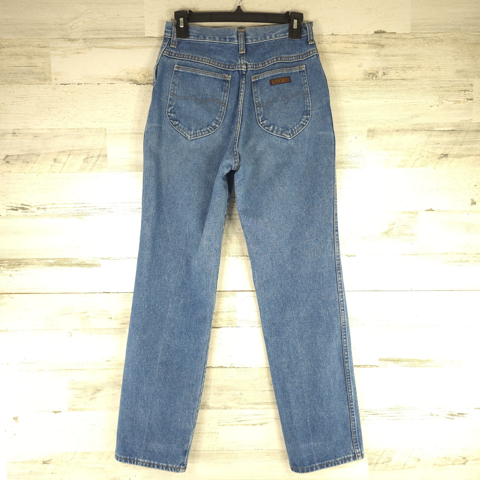 VINTAGE WRANGLER WOMEN&rsquo;S JEANS SIZE 10 AVERAGE MEASUREMENTS 27×32 *100% COTTON*