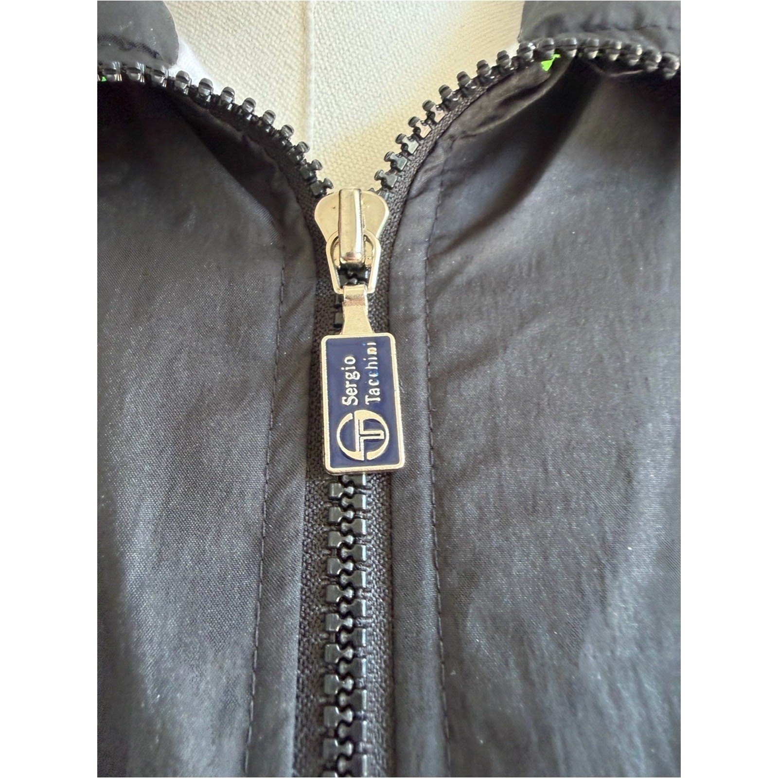 Vintage Sergio Tacchini Windbreaker Colorblock Neon Jacket 80s 90s