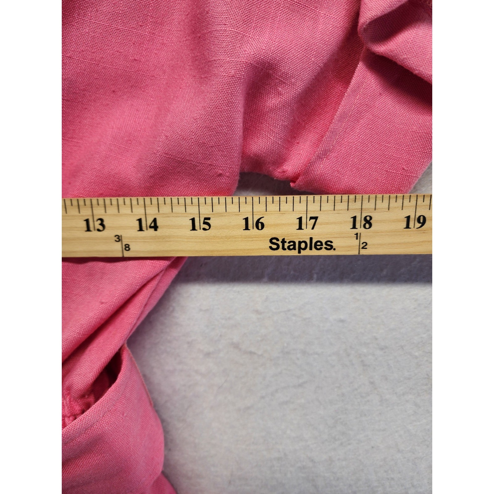 Melissa Petites Vintage 80s Pink Button Shoulder Belted Midi Dress Womens Size 6