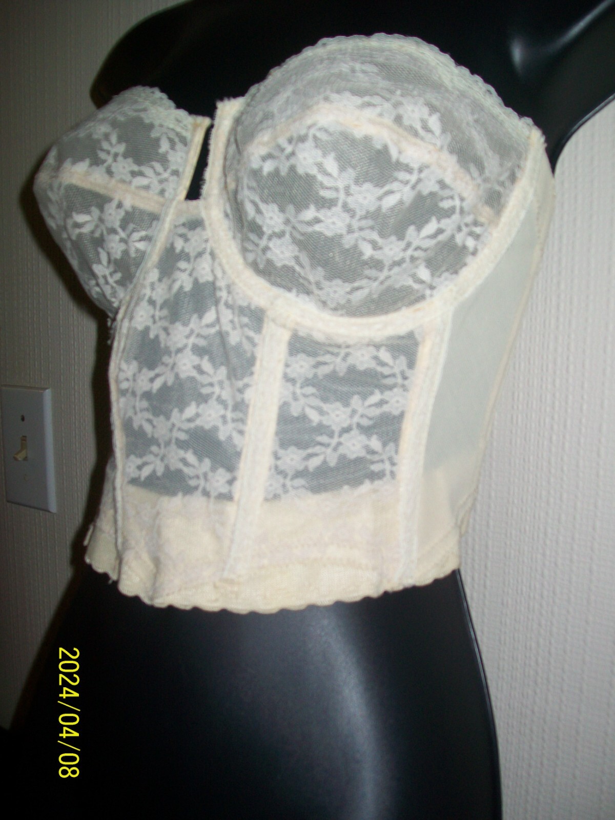 Vintage Nude Bra BackLess by Young Smoothie The Strouse Adler Co 70s ~Size 38B