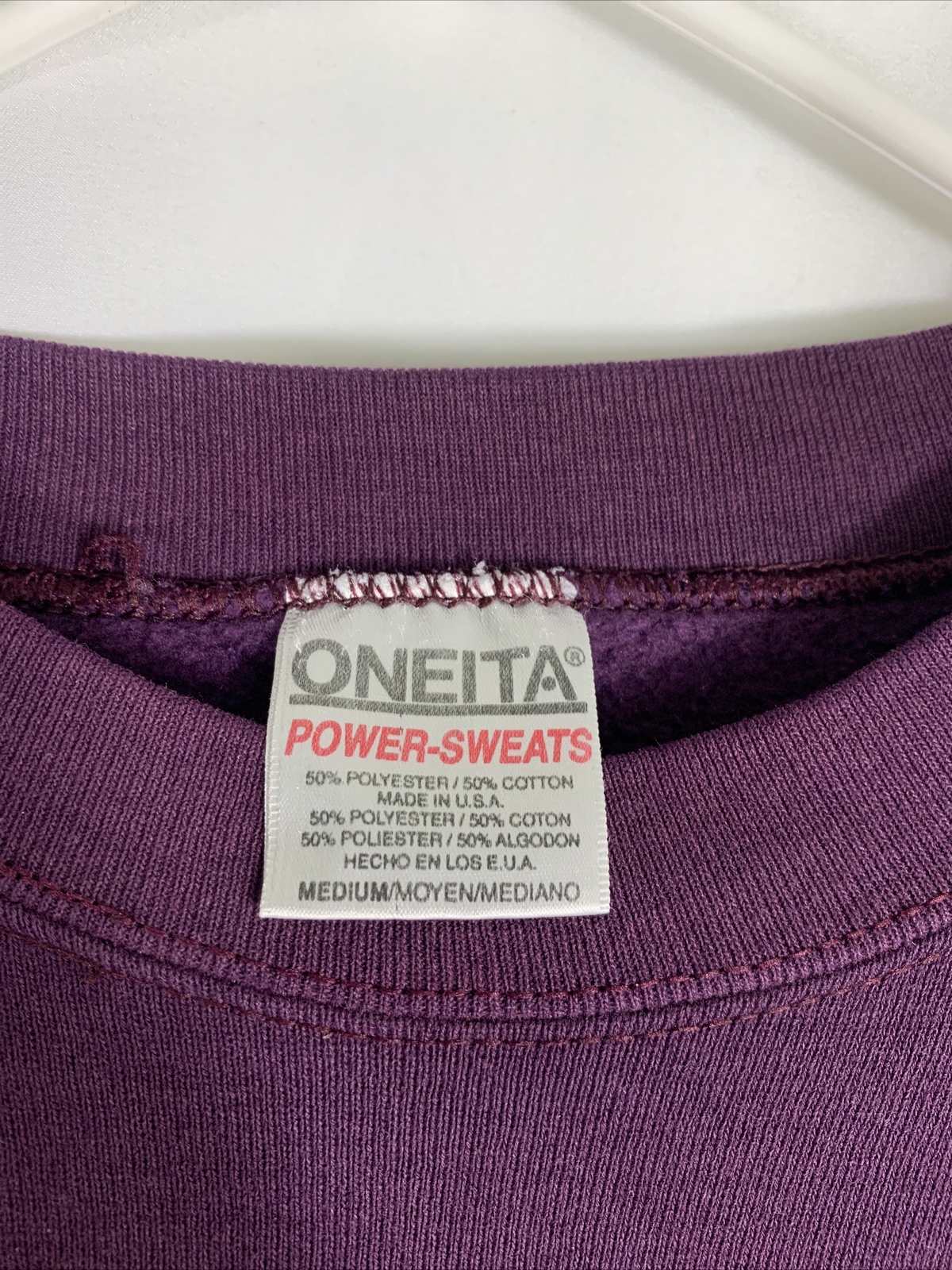Vintage Oneita Medium Purple Fall Werther by Jules Massenet Opera 1997 Sweater