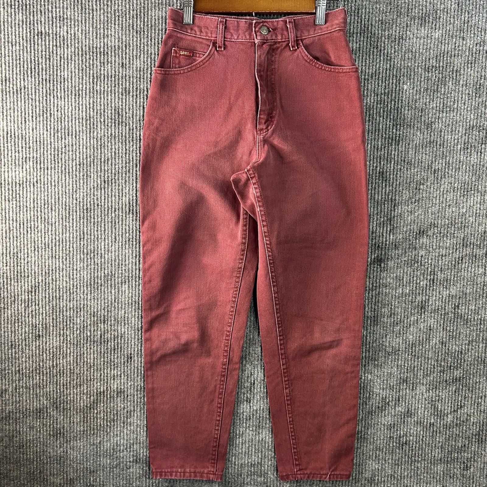 Vintage Lee Jeans Womens 8 Petite Red Made In USA
