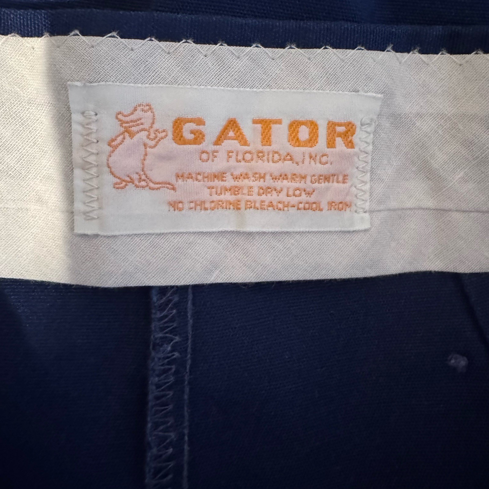 Vintage 1970’s – Rockabilly Skort – Blue – Gator Of Florida Nautical Pinup