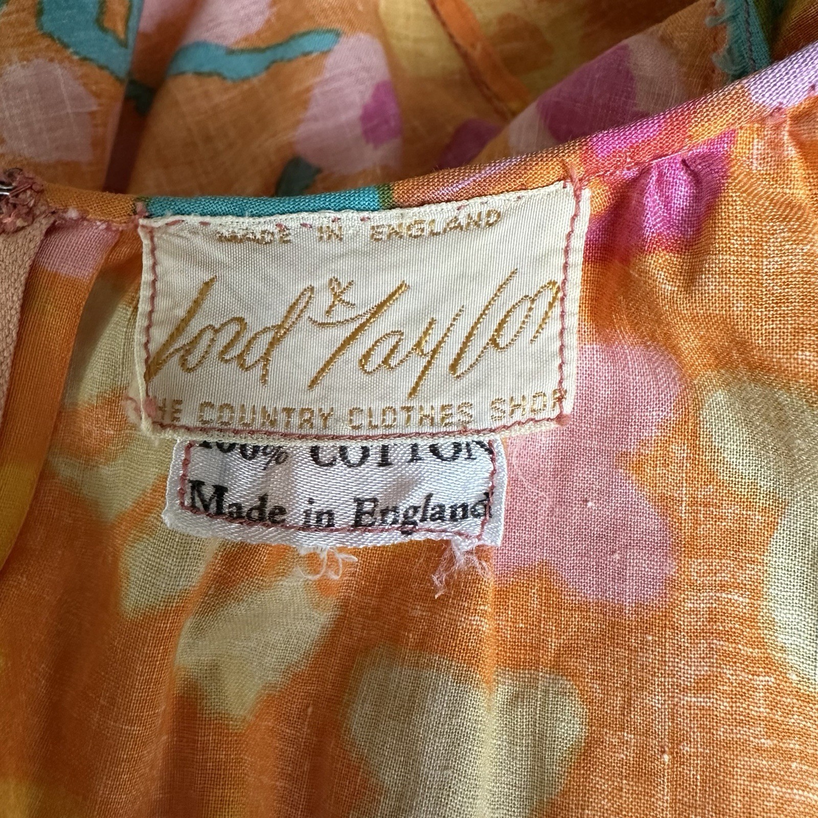 60s Mod Cotton Shift Made in England for Lord & Taylor The Country Clothes Shop