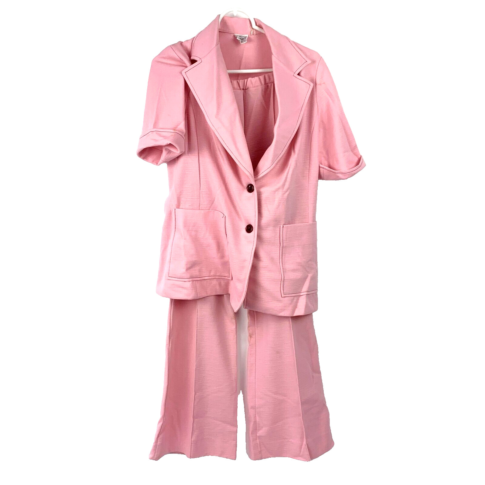 Vintage Graff Californiawear Pink Leisure Suit Womens Bust 36